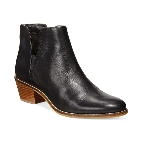 Cole Haan Abbot pull on leather Bootie in black sz 8.5 - Picture 1 of 11